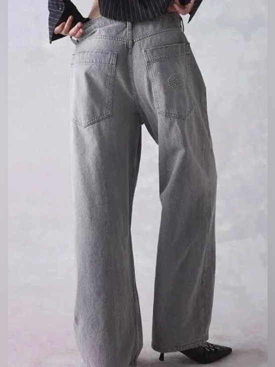 BDG Denim - BDG Wide Leg High-Rise Women’s Jeans — Grey